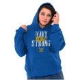 thumbnail image 5 of US Navy Strong Wife Anchor Logo Hoodie Sweatshirt Women Brisco Brands M, 5 of 6