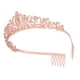 thumbnail image 5 of Kit de Corona de Banda de Cumpleaños Sincero Decoraciones de Fiesta diamantes de imitación Oro rosa, 5 of 10
