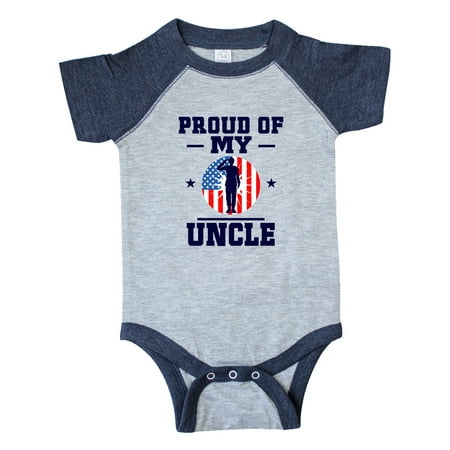 

Inktastic Military Uncle Proud Nephew Gift Baby Boy or Baby Girl Bodysuit
