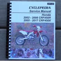 Honda CRF450 CRF450R CRF450X CRF 450 450R 450X SERVICE & REPAIR MANUAL