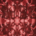thumbnail image 1 of Ahgly Tapis d'Intérieur Lavable en Machine Carré Rouge Pamplemousse Transitionnel, 5 Pieds Carré, 1 of 7