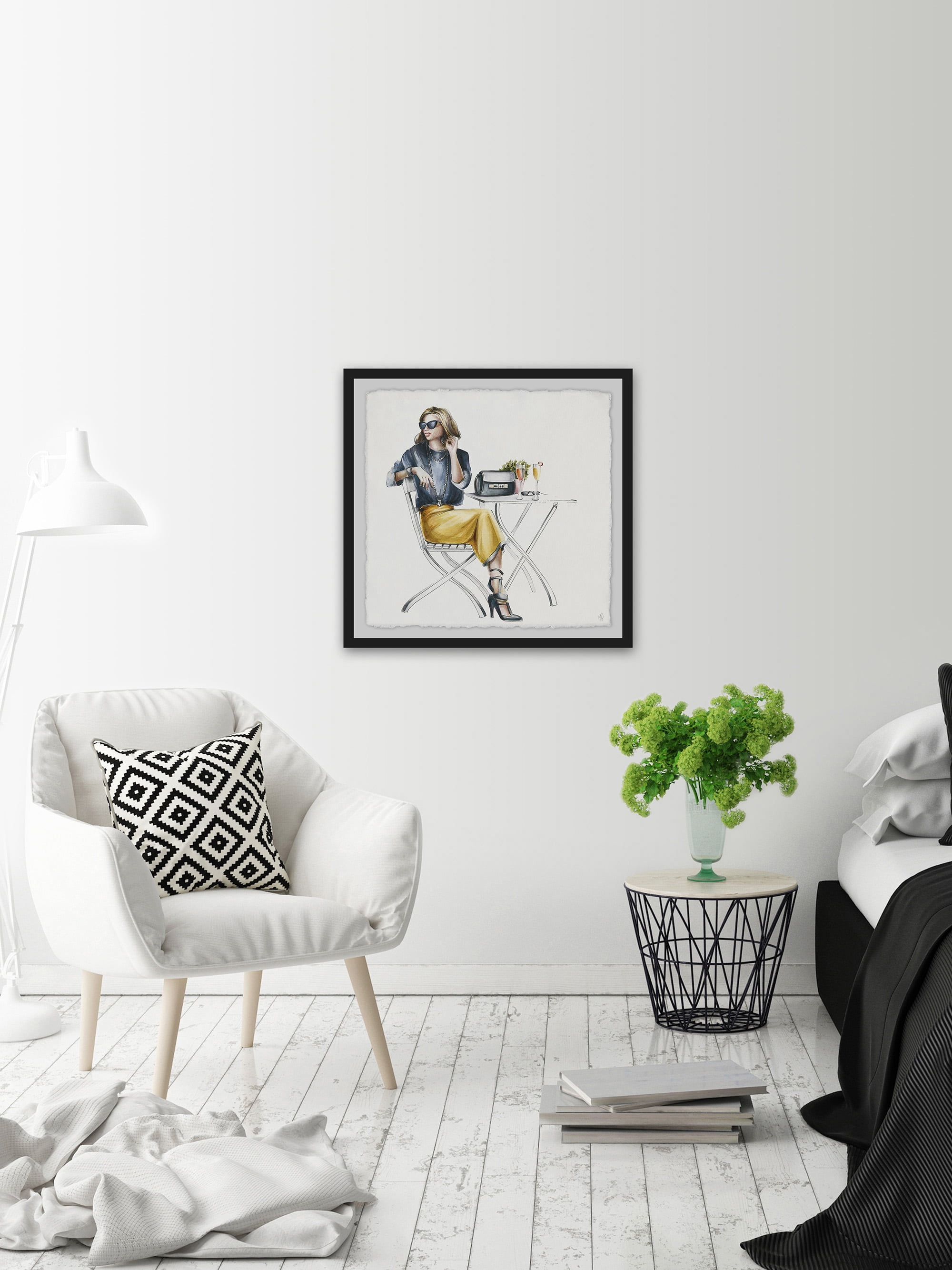 Wait in Style Framed Painting Print
