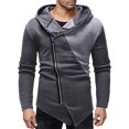 thumbnail image 2 of Men's Lightweight Jacket Winter Warm Zippered Hooded Outerwear Soft Comfortable Windproof Casual Coat, 2 of 2