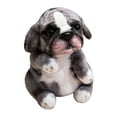 thumbnail image 2 of Muñeco de peluche de perro de 7,87 pulgadas, adorable y tierno, adorno para sofá, juguete de peluche. gris, 2 of 9