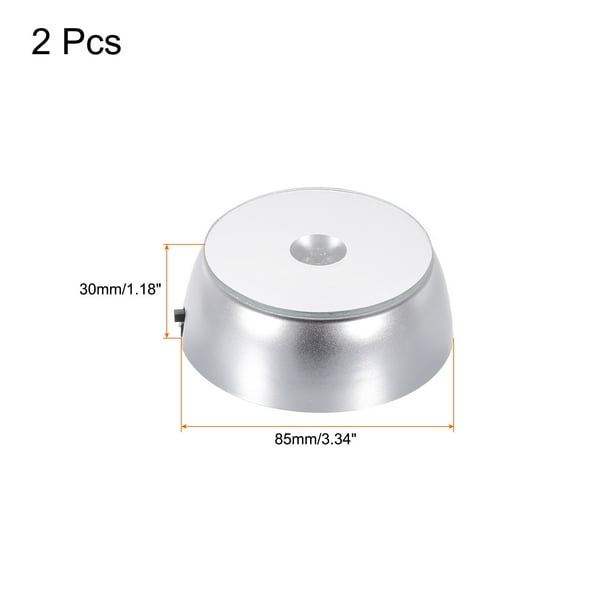 MECCANIXITY LED Display Stands For Crystals - 3 Pack, White Light, Battery Powered (Batteries Not Included)