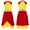 Red Yellow, variant on Girls Ballet Dance Dress Sleeveless Praise Lyrical Dancewear Figure Skating Leotard Modern Dance Costumes