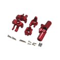 thumbnail image 1 of Portacubos de dirección de metal Portacubos trasero para camión todoterreno con orugas MN128 MN86S G500 de escala 1/12, color rojo, 1 of 5