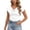 C-White475, variant on DHFJKG Cowl Neck T Shirts For Women Short Sleeve Slim Fit Basic Tee Casual Comfortable Summer Top Daily Wear Trendy Tops