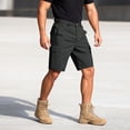 thumbnail image 6 of Quick Dry Breathable Tactical Cargo Shorts for Men Durable Lightweight Urban Casual Bottoms Outdoor Hiking Fishing Shorts (No Belt), #03 Black, 3XL, 6 of 8