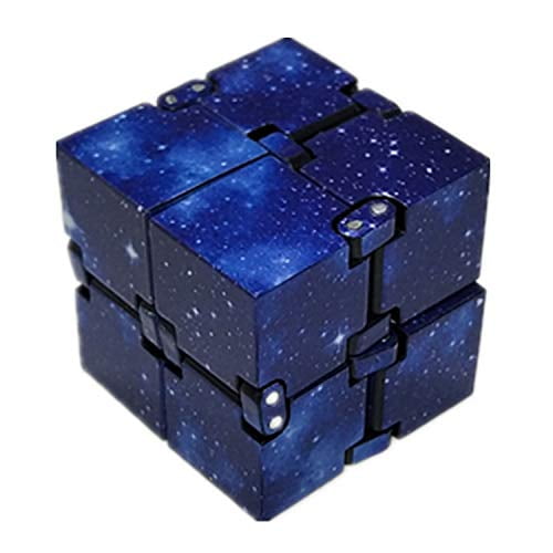 Evermarket Infinity Fidget Cube For Kids And Adults Stress And Anxiety Relief Cool Hand Mini Kill Time Toys Infinite Cube For Add Adhd Blue Galaxy Space Walmart Com Walmart Com