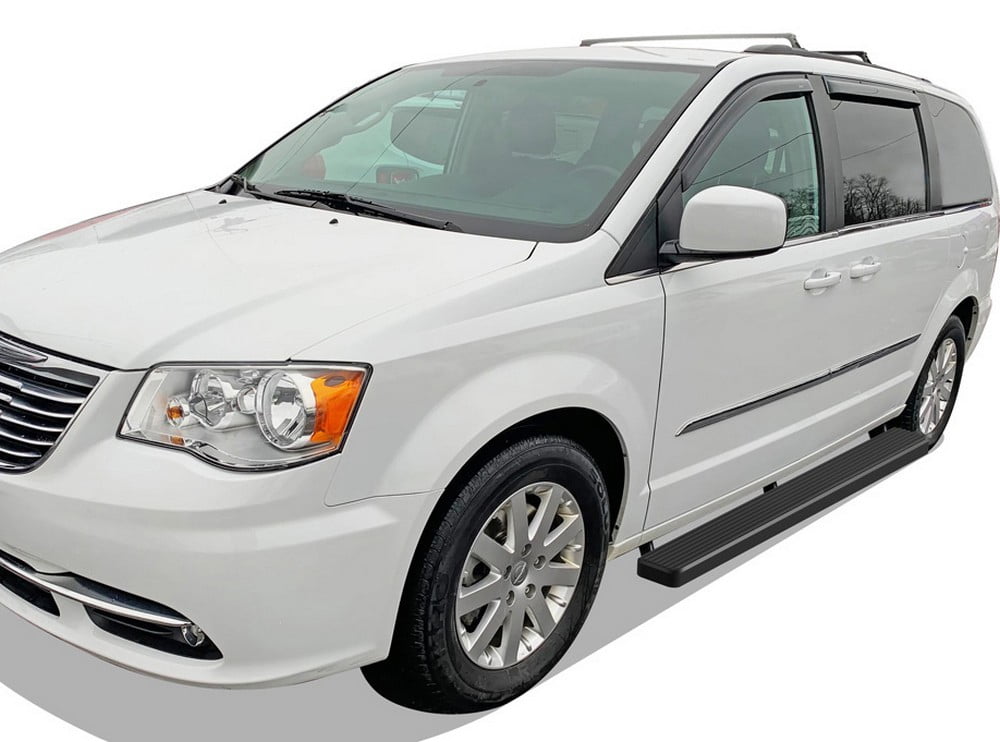 APS Running Boards 6 inches Matte Black Compatible with Dodge Grand Caravan 2011-2020 & Chrysler Town Country 2011-2016 (Nerf Bars Side Steps Side Bars)