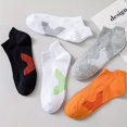 thumbnail image 6 of 5 Pairs Men's and Women's Cotton Short Socks, Mesh Breathable Running Sports Socks for Women and Men, 6 of 6