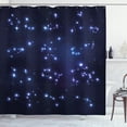 thumbnail image 1 of Ambesonne Constellation Shower Curtain, Galaxy and Signs, 69"Wx84"L, Pale Blue Dark Blue, 1 of 3