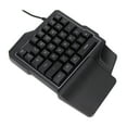 thumbnail image 2 of USB Wired, Backlit, Universal PC Accessory Left-Handed Ergonomic Gaming Keyboard, 2 of 8