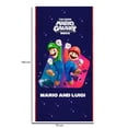 thumbnail image 2 of Toalla de playa Universal Mario Bros Team 70 cm x 140 cm azul marino, 2 of 4