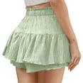 thumbnail image 6 of frariair ​Athletic Flowy Skort For Women Secure Built-In Compression Shorts With Breathable Fabric For Sports And Leisure Activities​ Light Green, 6 of 6