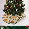 thumbnail image 5 of Coolnut Pumpkin Stocking Christmas Tree Mat Round Christmas Tree Stand Mat Decoration for Holiday Party Home Christmas Day Ornaments Floor Door, 28.3", 5 of 6