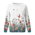 thumbnail image 4 of Rovga Women Sweatshirts Fashion Top Gradient Printed O-Neck Sweatshirt Long Sleeve Pullover Female Dailywear, 4 of 4