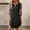 Black, variant on Muscularfit Dresses for Women Floral Fitted Dresses Crew Neck Midi 3/4 Sleeve Club Dresses