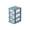 Blue, variant on 3-Tier Desktop Drawer Organizer, 6.10x4.13x9.06in Transparent Plastic Storage Box, Dustproof Multi-Purpose Container for Office Cosmetics Stationery, Pink
