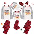 thumbnail image 1 of Pijamas familiares navideños a juego, conjuntos de pijamas a cuadros blancos y negros para mascotas, Navidad en julio, 1 of 4