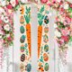 thumbnail image 5 of Bandera de Pascua para porche con diseño de zanahorias y huevos de Pascua | Decoración navideña para exteriores e interiores | Tela de poliéster para primavera y Pascua, 5 of 6