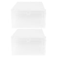 thumbnail image 1 of unbranded 2Ud Banco De Almacenamiento Para Zapatos Con Puerta Clara Ideal Para Closets Y Oficinas, 1 of 6