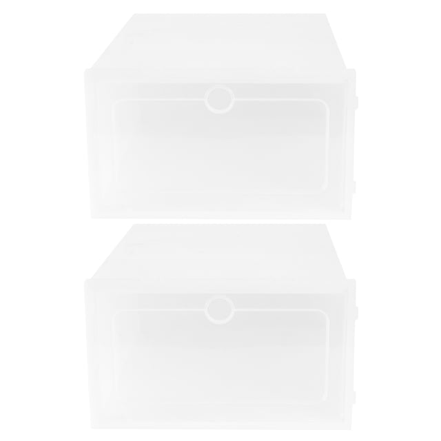 unbranded 2Ud Banco De Almacenamiento Para Zapatos Con Puerta Clara Ideal Para Closets Y Oficinas