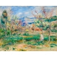 thumbnail image 2 of Renoir, Pierre-Auguste 24x20 Gold Ornate Wood Framed with Double Matting Museum Art Print Titled - Landscape 1905, 2 of 4