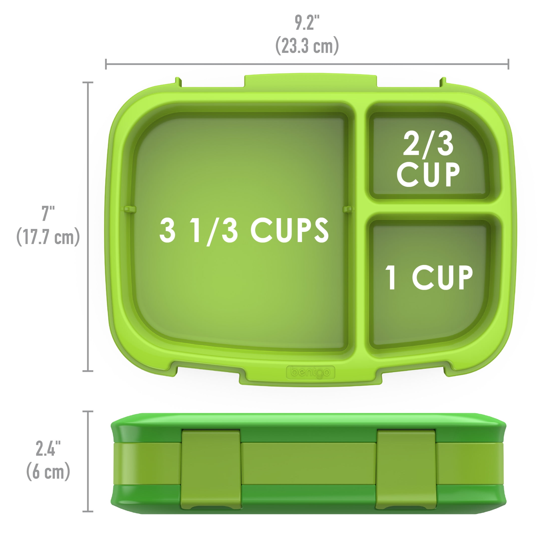Bentgo Fresh – Leak-Proof, Bento Lunch Box for Adults and Teens, 4-Compartment Leak-Proof Design, Great for Portion Control