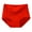 Red, variant on Women Underwear Anti-theft Zipper Pocket High Waist Seamless Stretch Breathable Cotton Middle-aged Mom Grandma Brief Panties Underpants