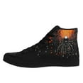 thumbnail image 3 of Coolcustomize Men's Plus Size Gothic High-top Sneakers, Gothic Spider Design Casual Shoes, Cool Urban Street Style Trainers, Stylish Lace-up Boots Perfect for Halloween, Holidays & Casual Attire, 3 of 10