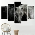 thumbnail image 5 of Black And White Horse, Canvas Decor, Canvas Print, Wall Decor, Horse Canvas Decor, Farmhouse Poster, Modern Artwork, Animal Canvas, Canvas Wall Decor - Black Framed, 5 of 9