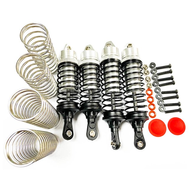 Amortiguador Trasero RCGOFFLOW Vogacara Amortiguador De Aleación De Aluminio 1/10 Para ARRMA SENTON 3S Plata