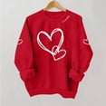 thumbnail image 5 of BLVB Love Heart Sweatshirt for Women Cute Hearts Graphic Pullover Long Sleeve Crewneck Valentine Shirts Tops, 5 of 6