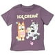 thumbnail image 4 of Camiseta Bluey Bingo para niños pequeños, paquete de 3 unidades, gris/amarillo/verde, 4T, 4 of 7