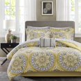 thumbnail image 2 of Madison Park MPE10-148 Essentials Serenity Complete Bed & Sheet Set King Yellow,King, 2 of 5