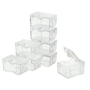 Elizabeth Ward Small Clear Bead Storage Containers, 1.06 x 2 x 1.13 Inches