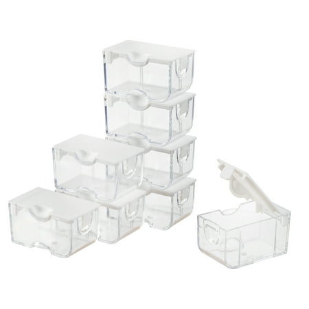Elizabeth Ward Small Clear Bead Storage Containers, 1.06 x 2 x 1.13 Inches