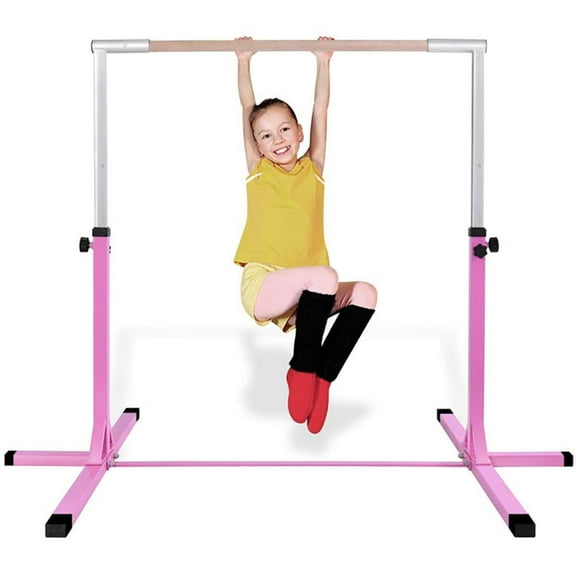 GVN Ballet Barre, Freestanding Ballet Bar,Adjustable Gymnastics Horizontal Bar for Kids