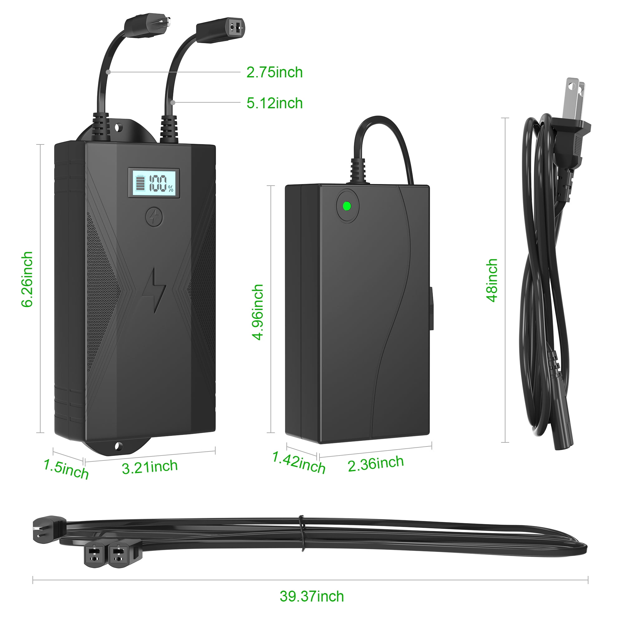 Battery Pack for Reclining Furniture with Charger, 2500mAh Recliner Battery Pack Rechargeable for Power Recliner, Lift Chair and Couch, Fit Okin-Limoss-Berkline with LED Display