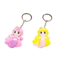 thumbnail image 5 of rygai Mermaid Keychain Cartoon Colorful Multipurpose Three-dimensional Reusable Decorative Gift Cute Princess Doll Key Ring Backpack Pendant for Handbag,Orange, 5 of 8