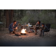 RIO Expandable Roll Top Camping Table with Zippered Carry Bag, Gray