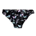 thumbnail image 2 of Victoria's Secret Pink Bikini Swim Bottom Ruched - Front  Multi Butterfly Print Size Large NWT, 2 of 2