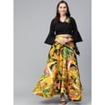 thumbnail image 5 of Pannkh Women's Embroidered Crop Top With Picasso Printed Skirt, 5 of 10