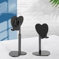 thumbnail image 4 of HEVIRGO Universal Heart Shaped Adjustable Desktop Mobile Phone Tablet Holder Desk Stand, 4 of 10