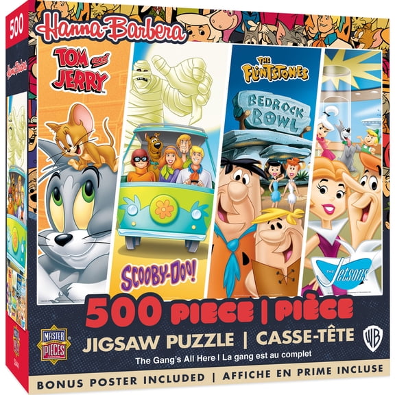 MasterPieces Hanna-Barbera - Classics 500 Piece Jigsaw Puzzle for Adults