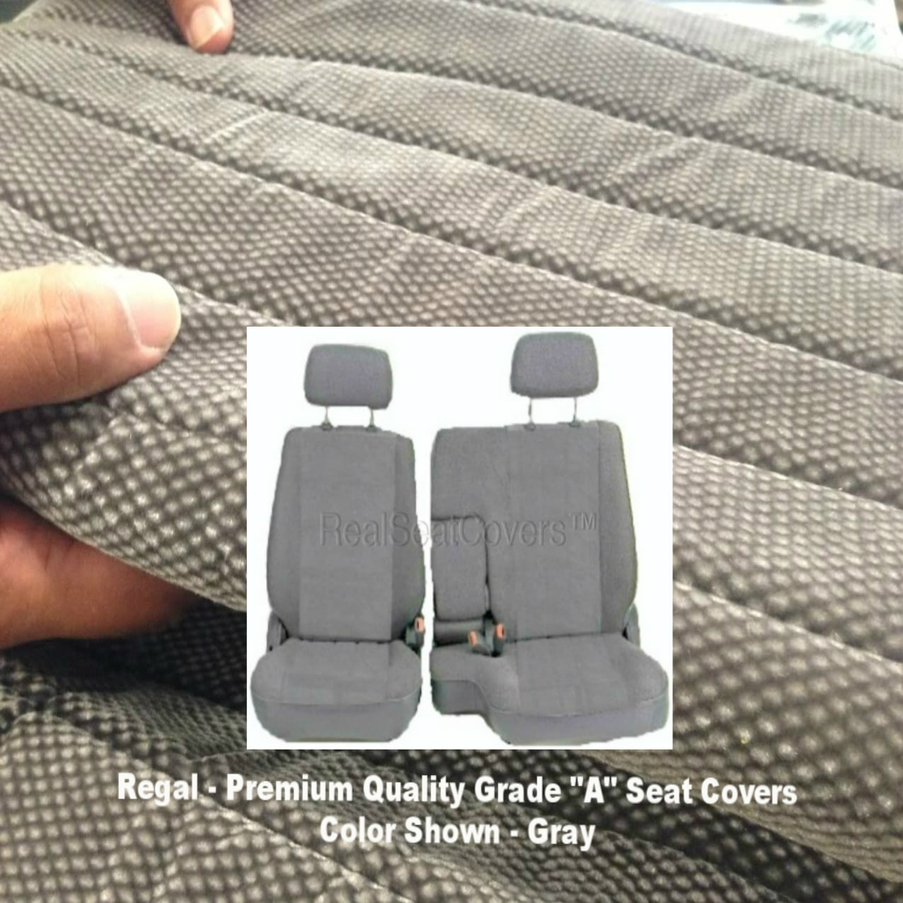 2 Nice Black Tan Seat Covers with Baseball Logo for 08 Toyota Tacoma