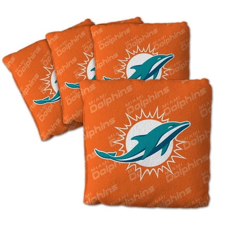 NFL Miami Dolphins Cornhole Bags - 4PK - Orange