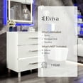 thumbnail image 6 of Eviva Deluxe 24"W x 18"D White Freestanding Bathroom Vanity with White Porcelain Integrated Sink, 6 of 6